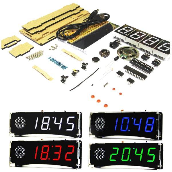 DIY KIT - Electronic Clock with Voice and Temperature