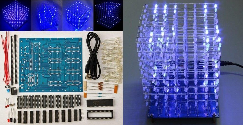 implementation program of led cube 8x8x8 running