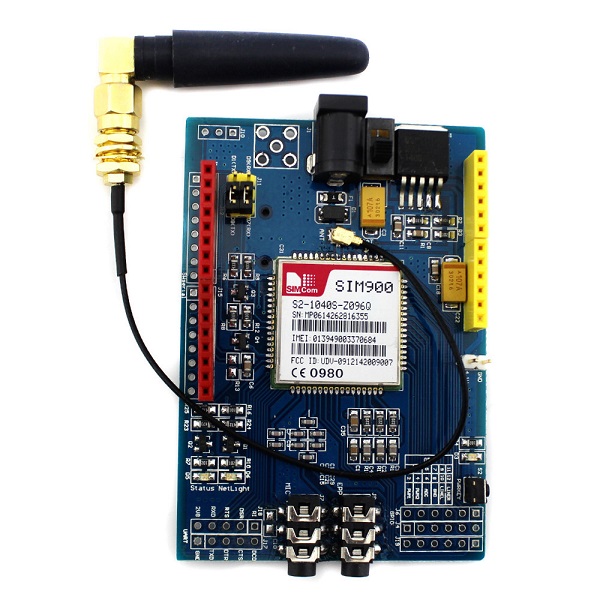 Banggood - SIM900 Quad-Band GPRS/GSM Shield Development Board for Arduino
