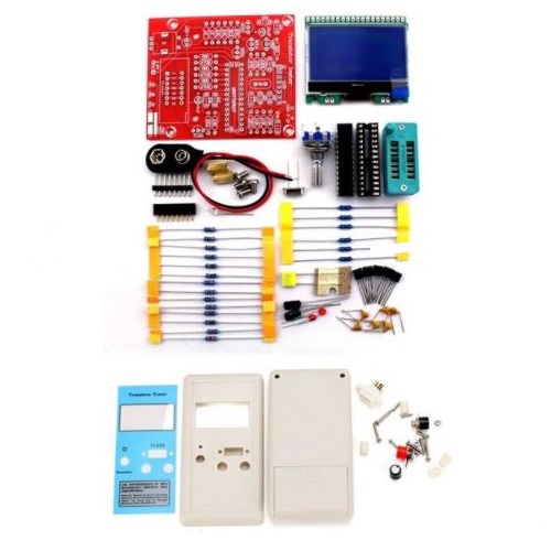 Original Hiland DIY M12864 Graphics Version Transistor Tester Kit LCR ESR PWM