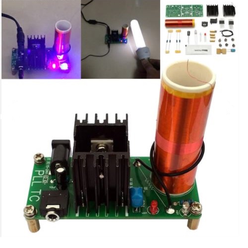 Mini Tesla Coil Plasma Speaker Kit 15W Electronic Music DIY Kit