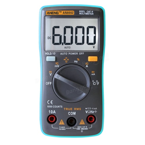 ANENG AN8002 Digital True RMS 6000 Counts Multimeter AC/DC Current Voltage Frequency Resistance Temperature