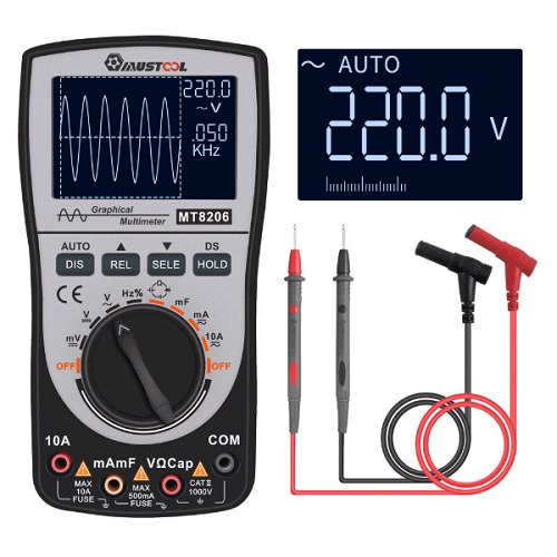 MUSTOOL MT8206 Multimeter with Waveform Display