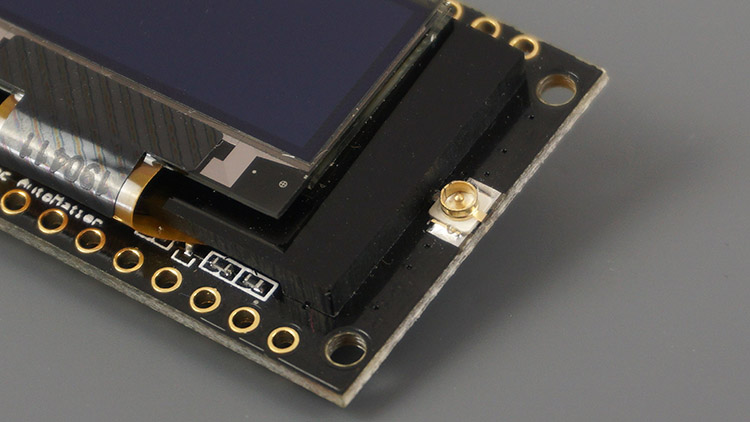 TTGO LoRa32 OLED Antenna connector