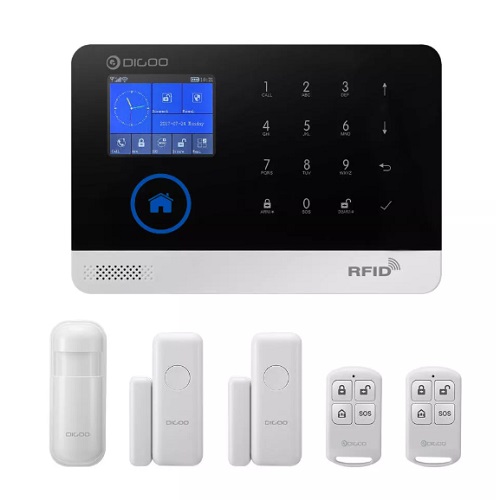 Digoo DG HOSA 433MHz 2G&GSM&WIFI Smart Home Security Alarm System Protective Shell Alert with APP