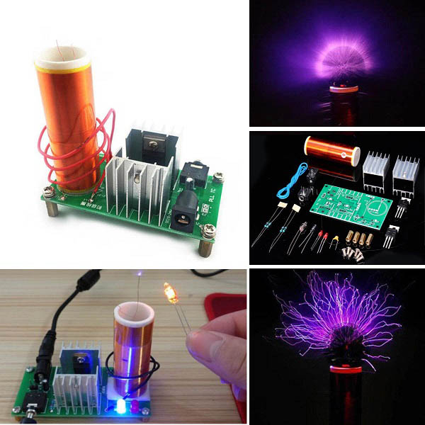 DIY Kit - Mini Tesla Coil Module 15W DC 15-24V 2A Plasma Speaker