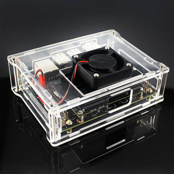 Acrylic Case Box with Cooling Fan for NVIDIA Jetson Nano Developer Kit