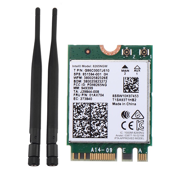 Wireless Network Card Intel 8265AC 8265NGW 2.4G/5G WIFI bluetooth 4.2 Module for NVIDIA Jetson Nano