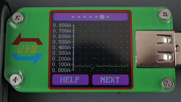 UM24 UM24C USB Tester RUIDENG current graph plot