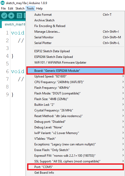 ESP8266 ESP-01 Adapter USB Programmer CH340 Serial Arduino IDE