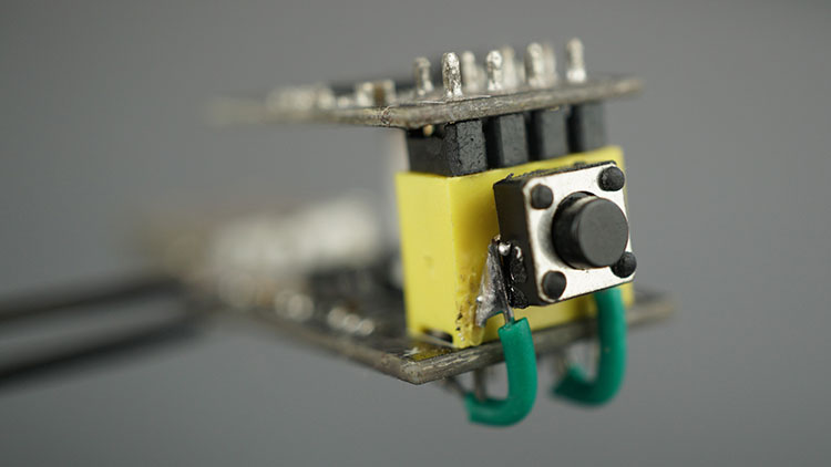 ESP8266 ESP-01 Adapter USB Programmer CH340 Serial soldered pushbutton