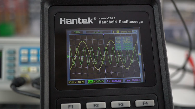 Hantek 3-in-1 2D72 Oscilloscope 2 channels wide screen